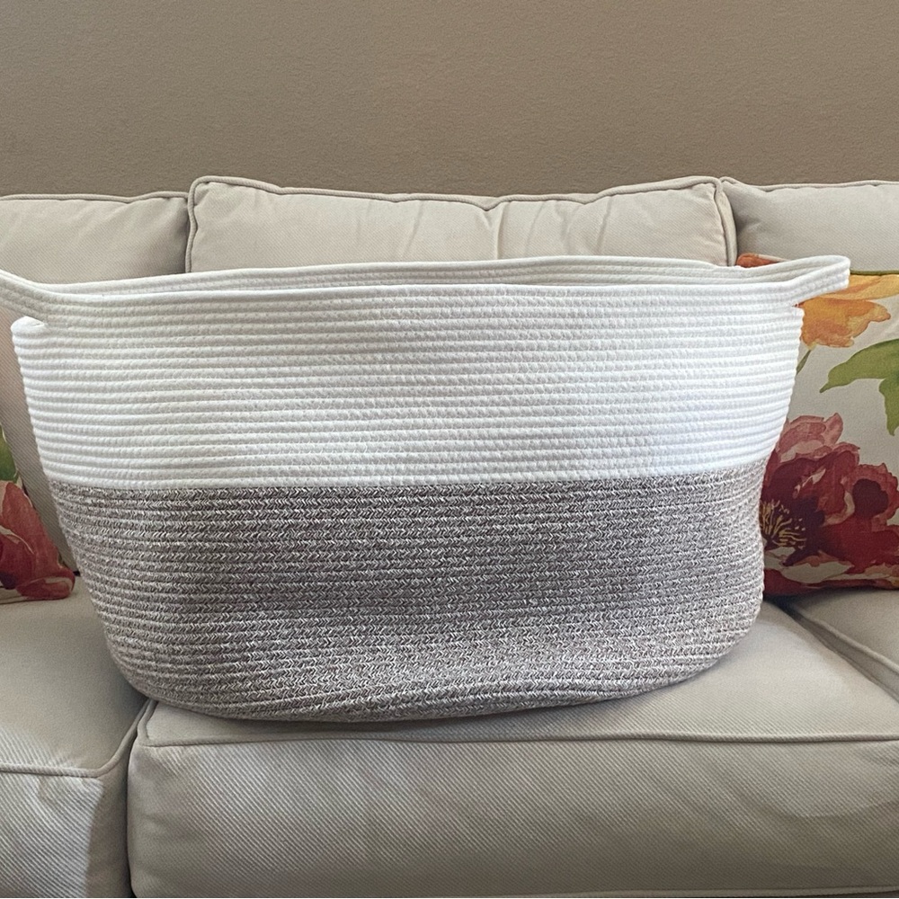 XXXL Woven Cotton Rope Basket